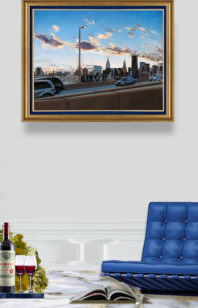 Into The City | Figurative Oil Painting by John Varriano