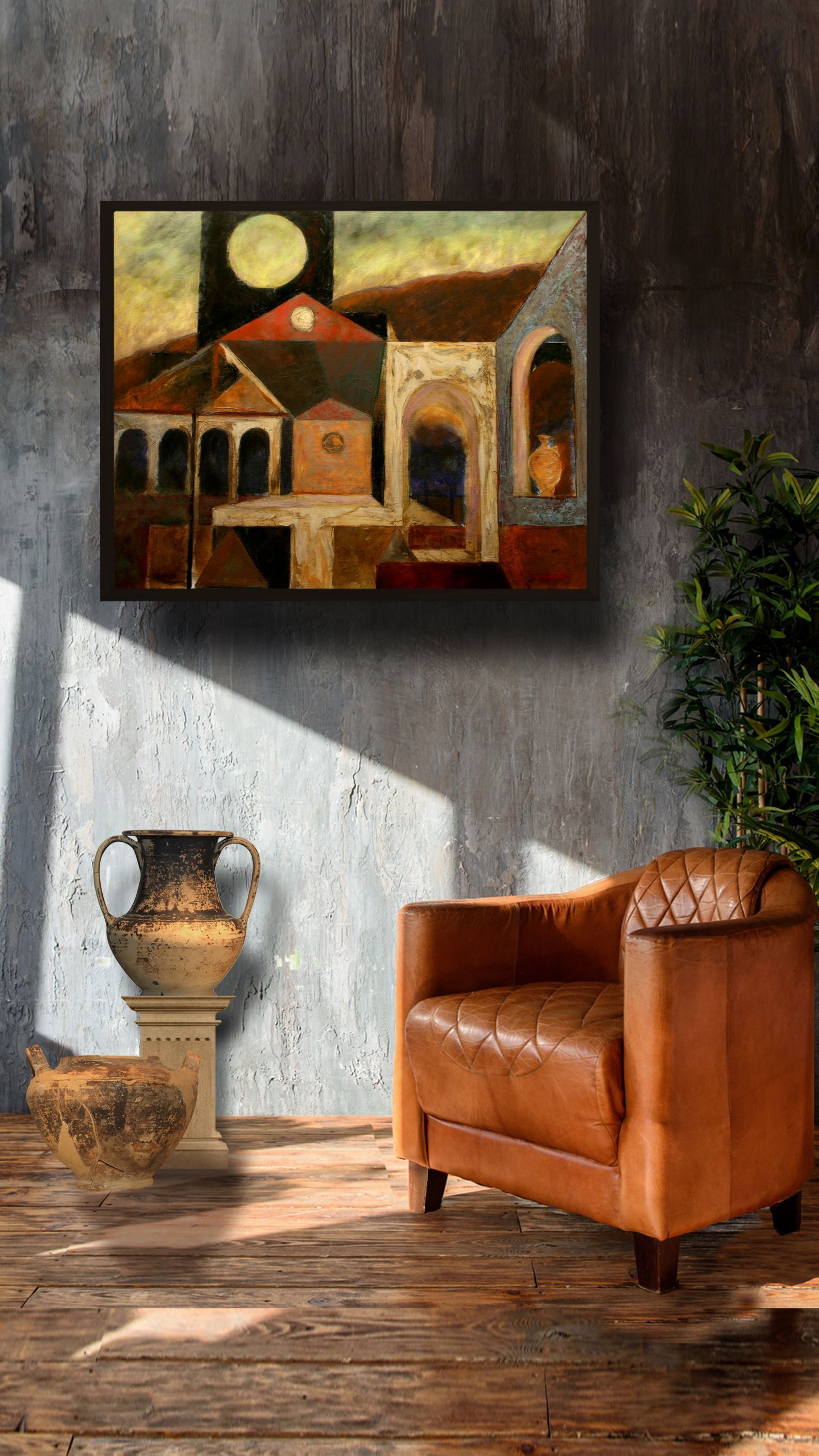 decameron | abstract oil painting by John Varriano