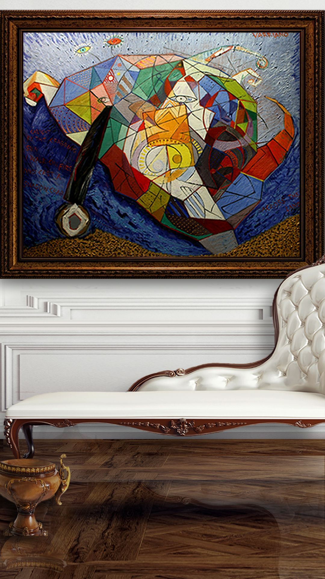 crab | abstract oil painting by John Varriano