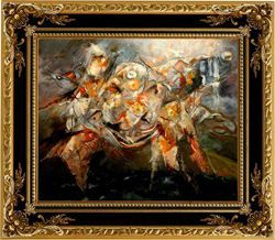 John Varriano abstract oil painting titled