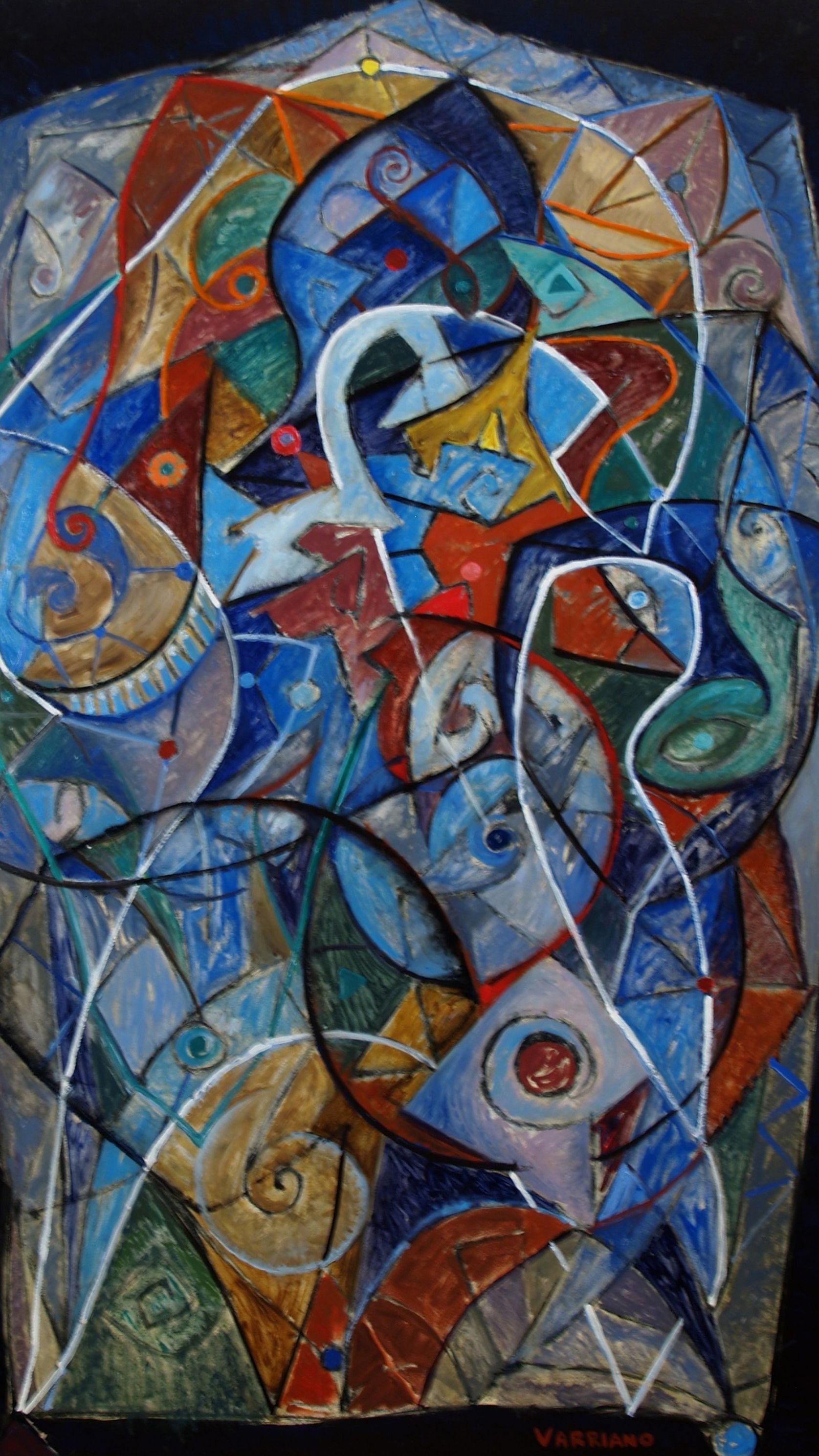 sarcophagus | abstract oil painting by John Varriano