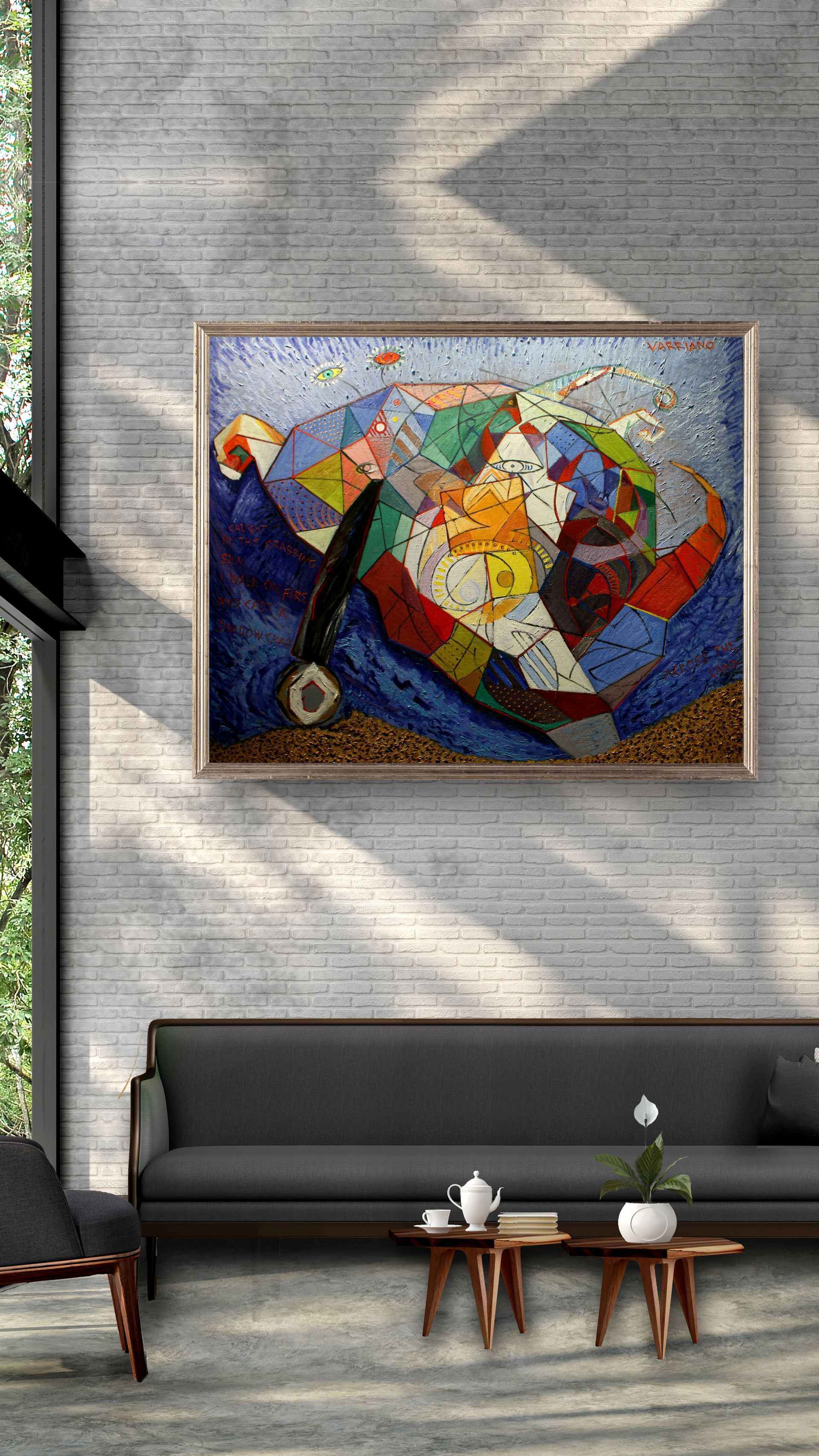 crab | abstract oil painting by John Varriano