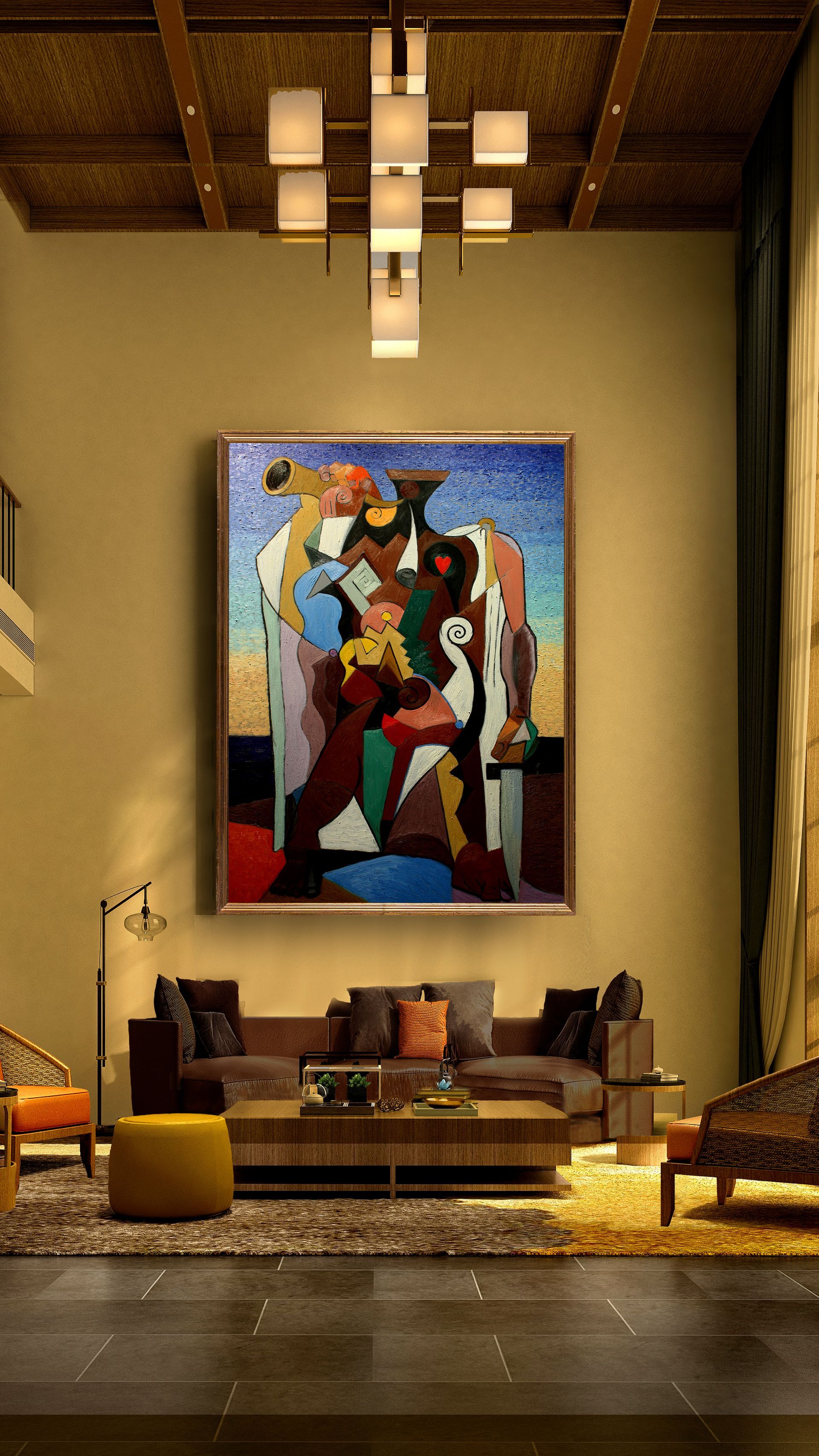 Warrior | Abstract Oil Painting by John Varriano