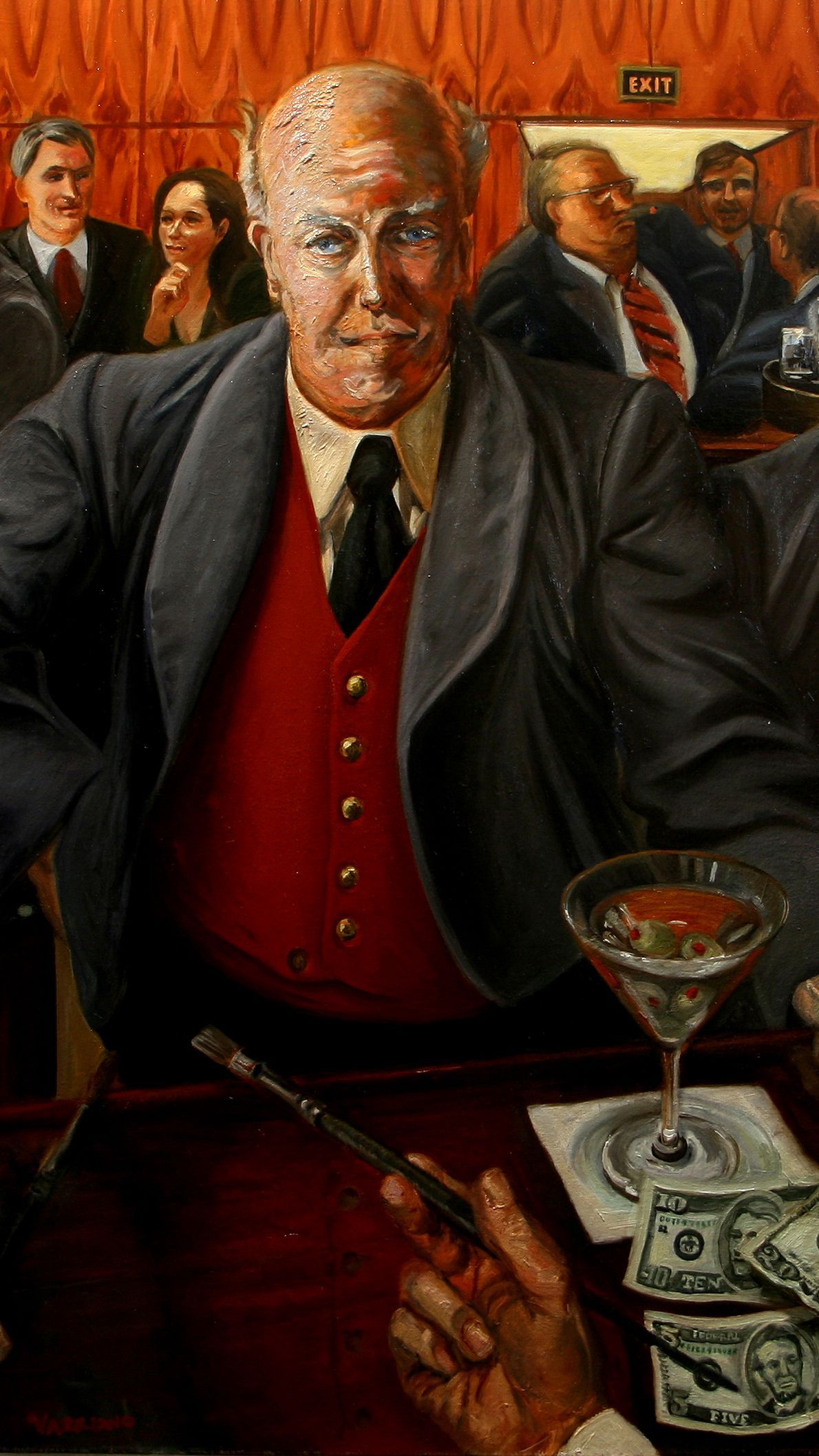 keeper of secrets | figurative oil painting by John Varriano