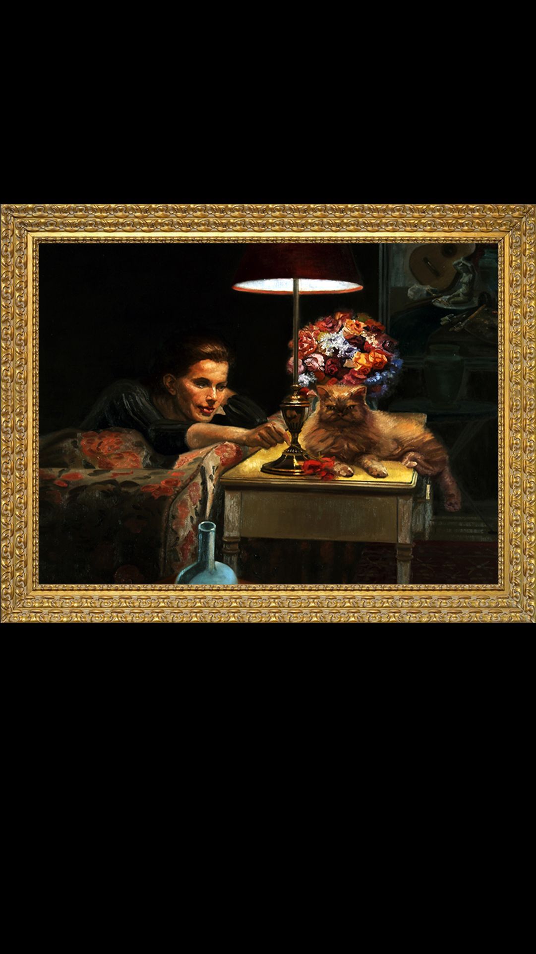 Lamplight | Figurative Oil Painting by John Varriano