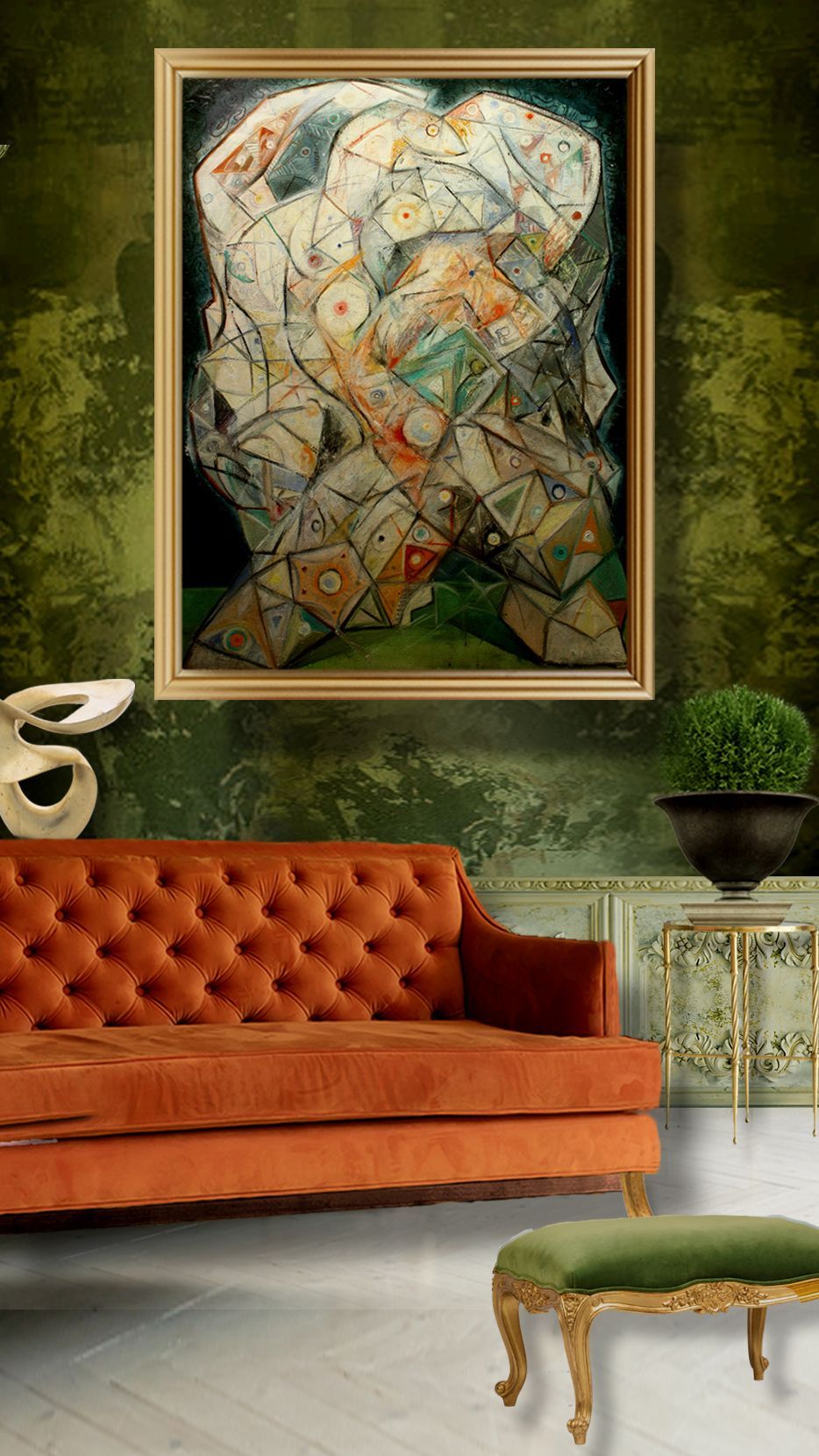 lacoon | abstract oil painting by John Varriano