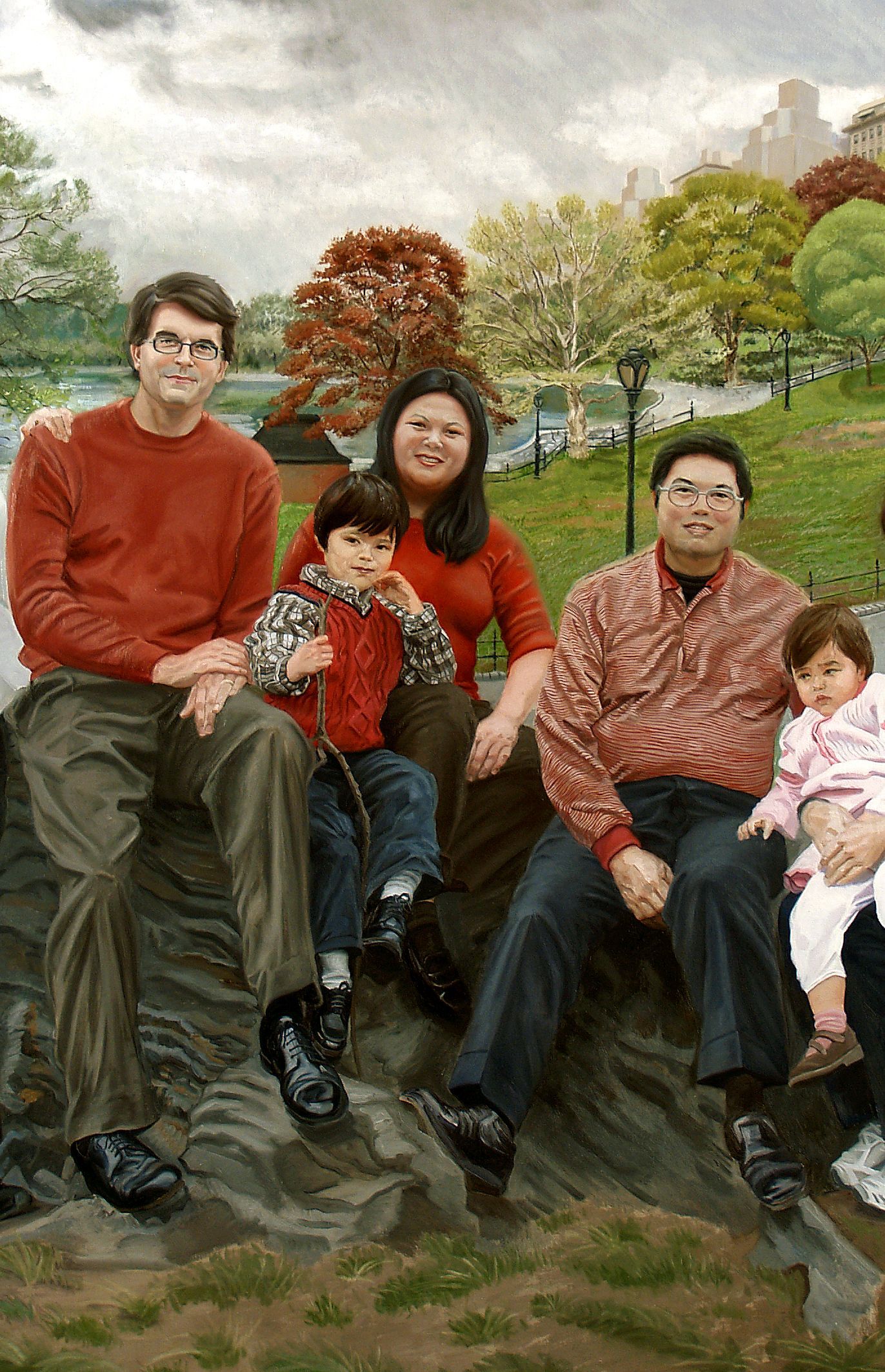 Menges Family | Figurative Oil Painting by John Varriano