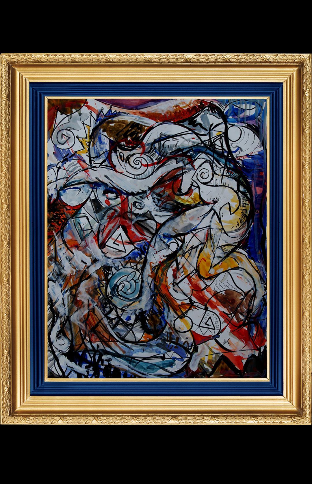 Sea Nymph # 7 | Abstract Water Color & Ink on Paper by John Varriano
