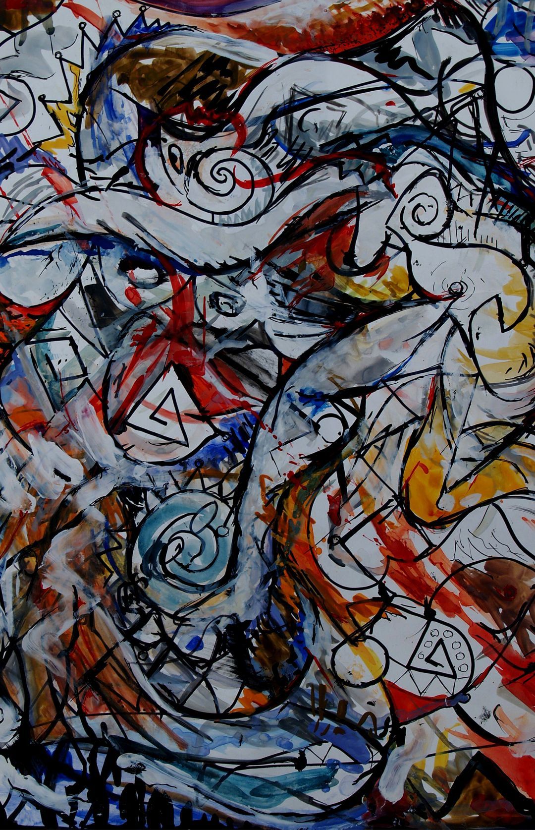 Sea Nymph # 7 | Abstract Water Color & Ink on Paper by John Varriano