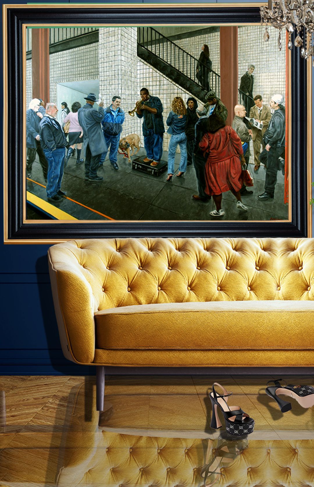 Subway Jazz | Figurative Oil Painting by John Varriano