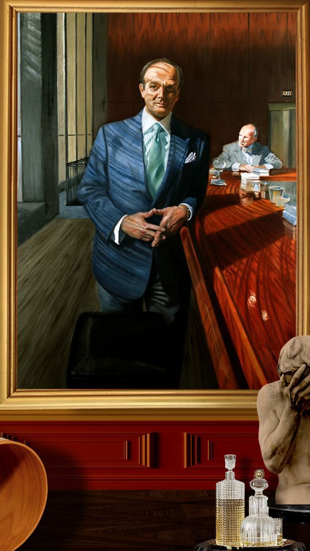 the counselor | figurative oil painting by John Varriano