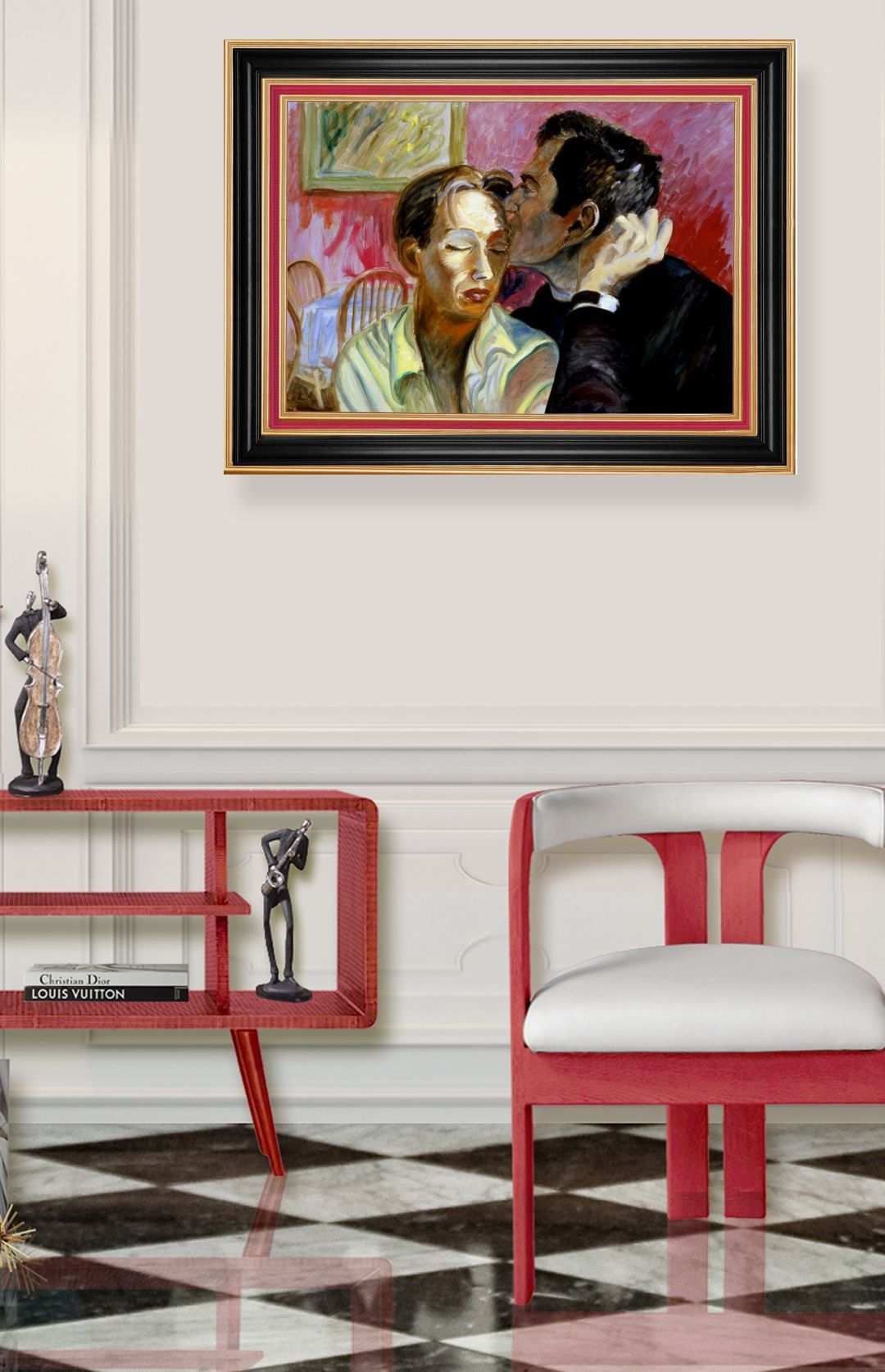 The Kiss | Figurative Oil Painting by John Varriano