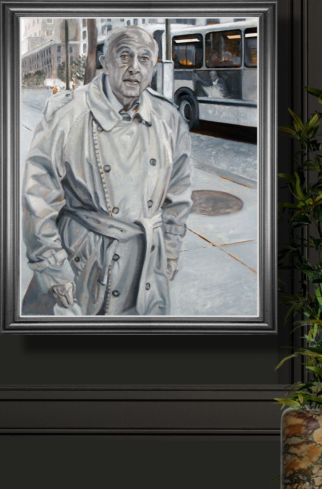 Trench Coat | Figurative Oil Painting by John Varriano