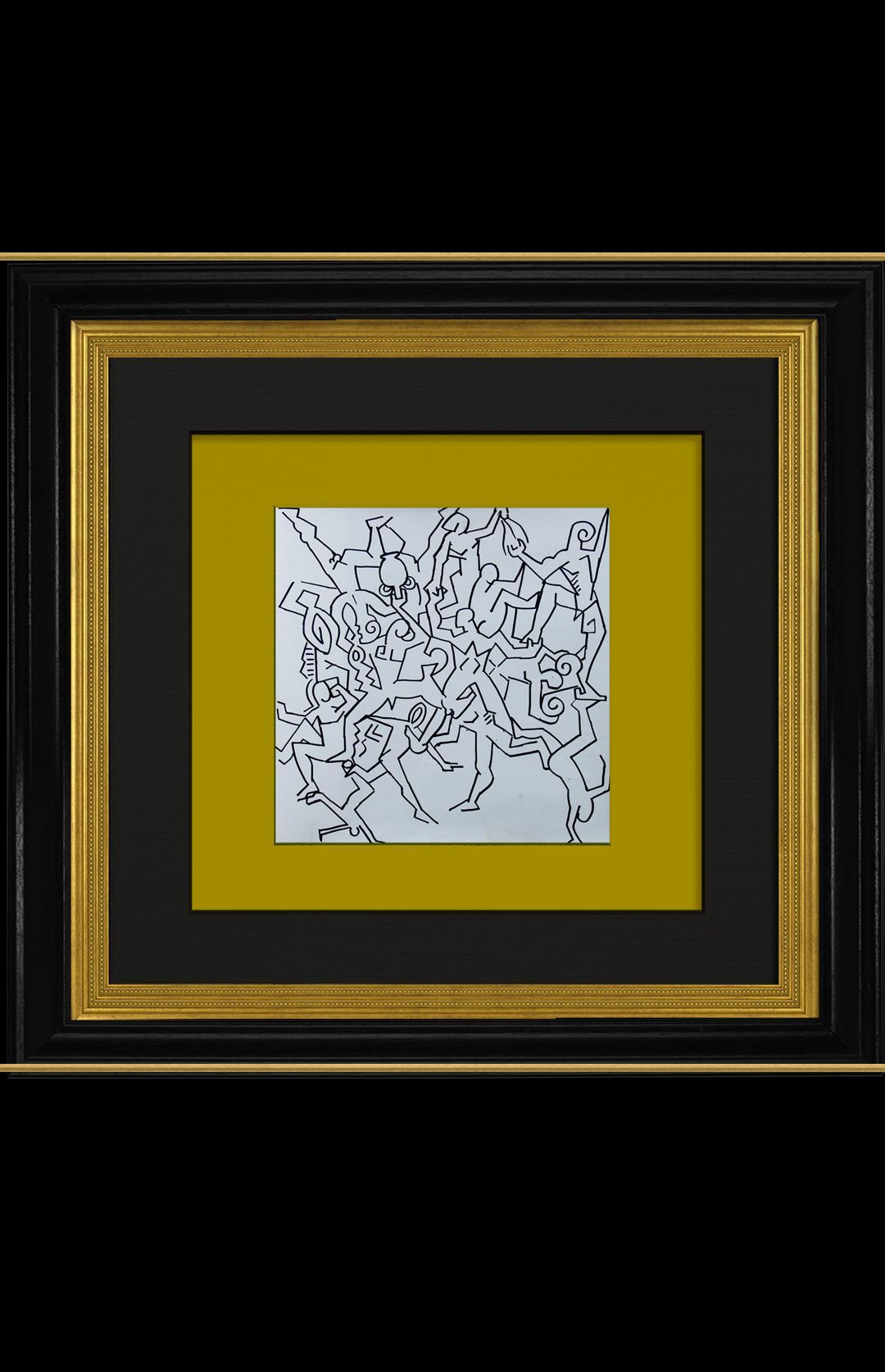 Tribal Dance | Abstract Drawing Ink on Paper by John Varriano