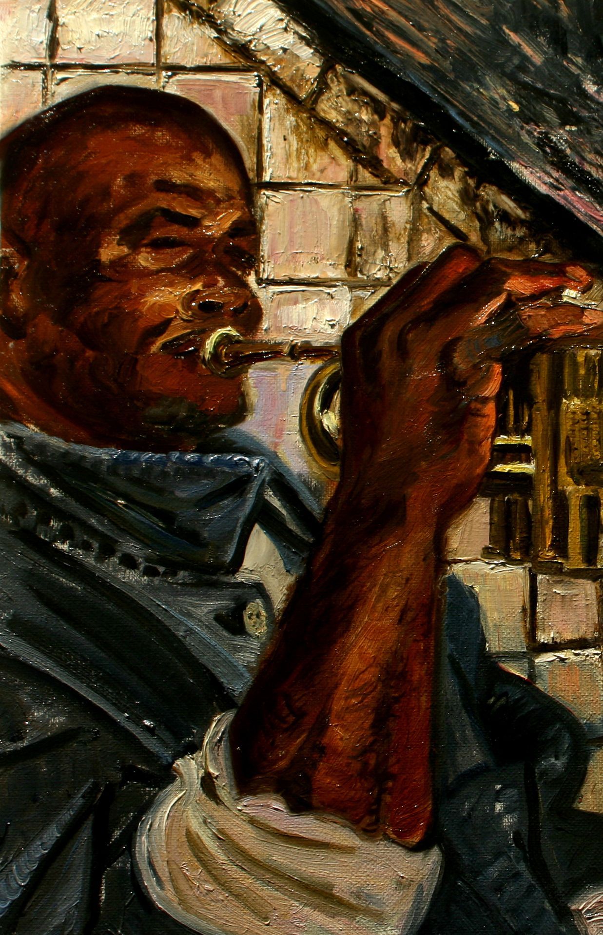 The Trumpet Player | Figurative Oil Painting by John Varriano