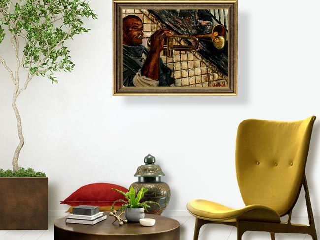 The Trumpet Player | Figurative Oil Painting by John Varriano