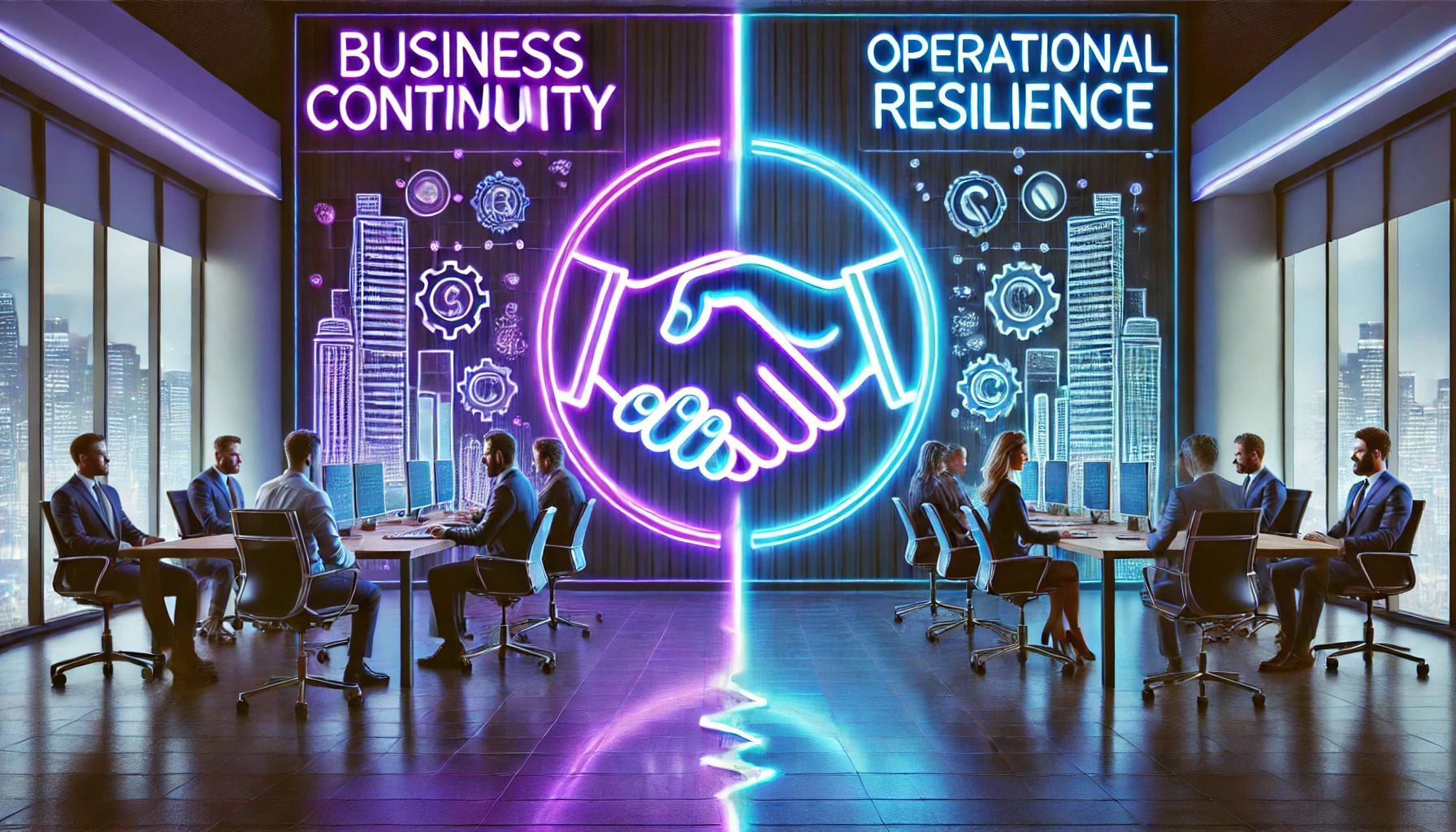 Handshake symbolizing Business Continuity and Operational Resilience