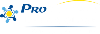 A blue, white and yellow logo with the words ProSynergy Dermatology & Skin Cancer Center
