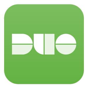 Duo mobile app icon: white
