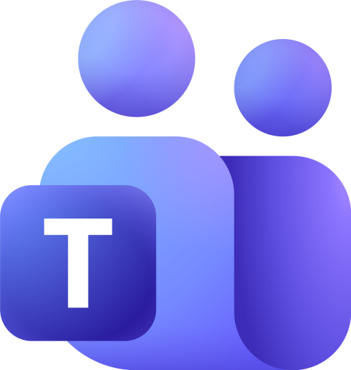 Microsoft Teams logo: Two figures with a