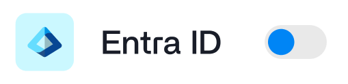 Entra ID toggle switch in the