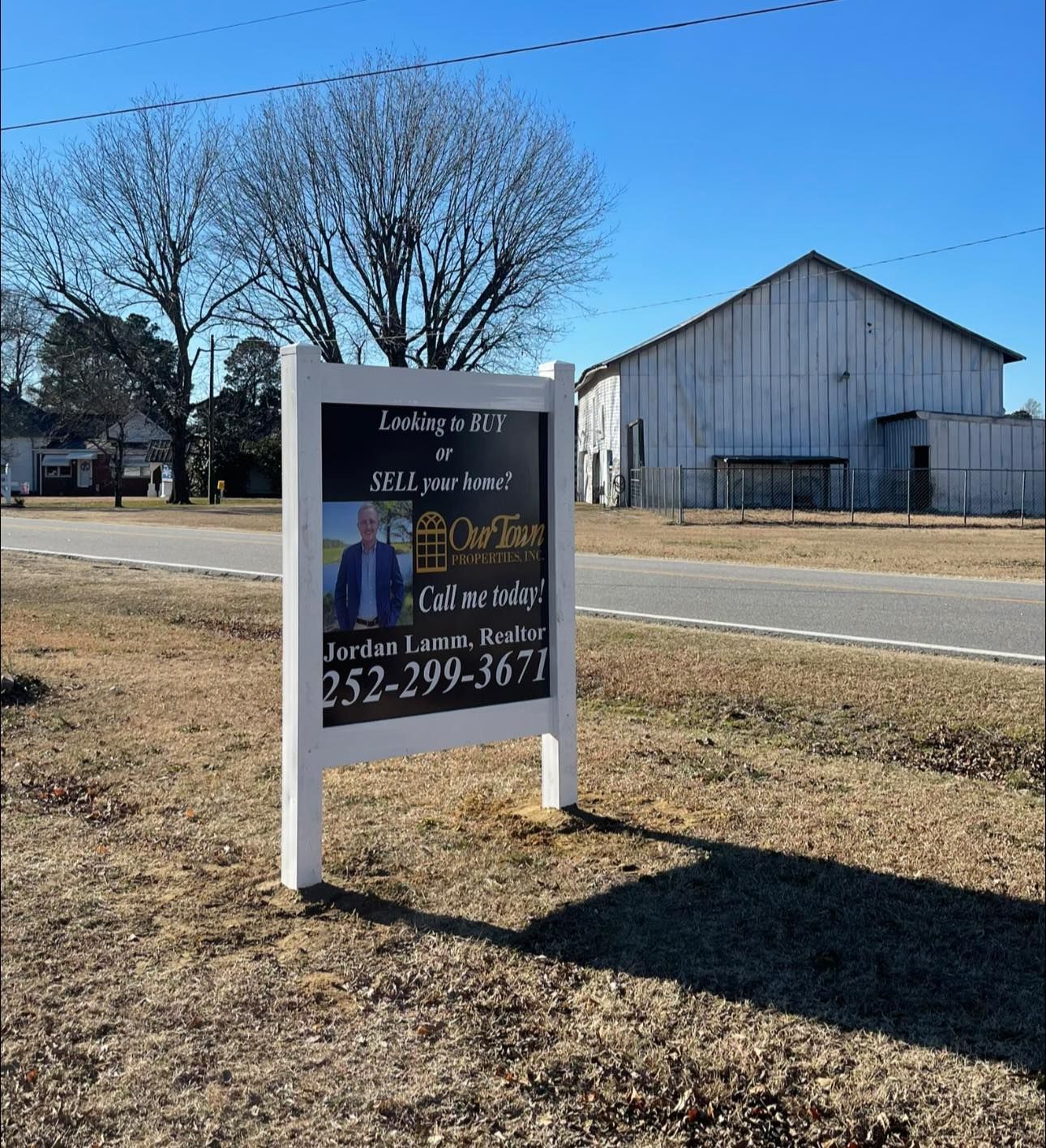 Real estate sign, 