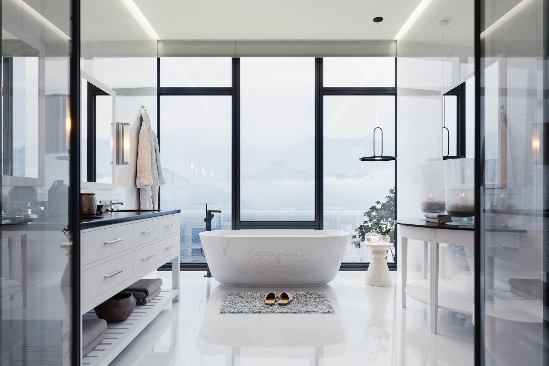 Modern luxury bathroom