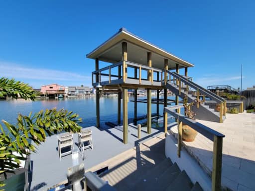 Two Chair Near Sea | Corpus Christi, TX | D & D Decks & Docks
