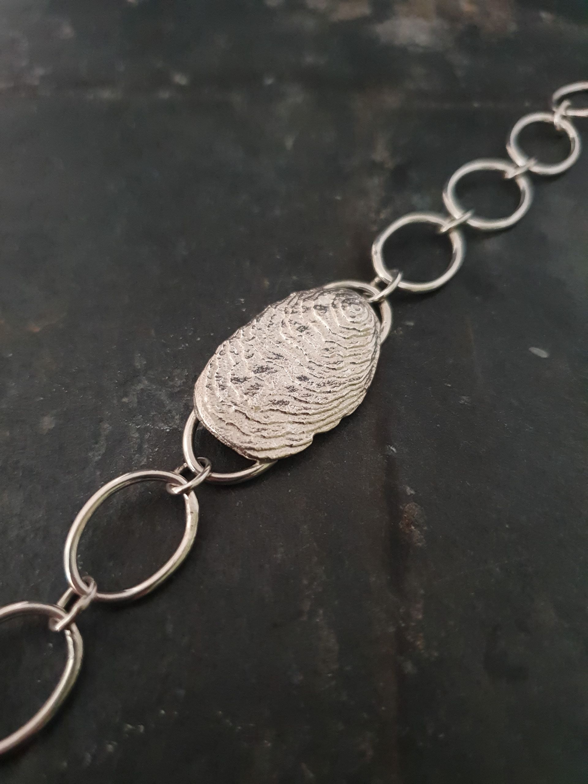 Unique and handmade silver bracelet