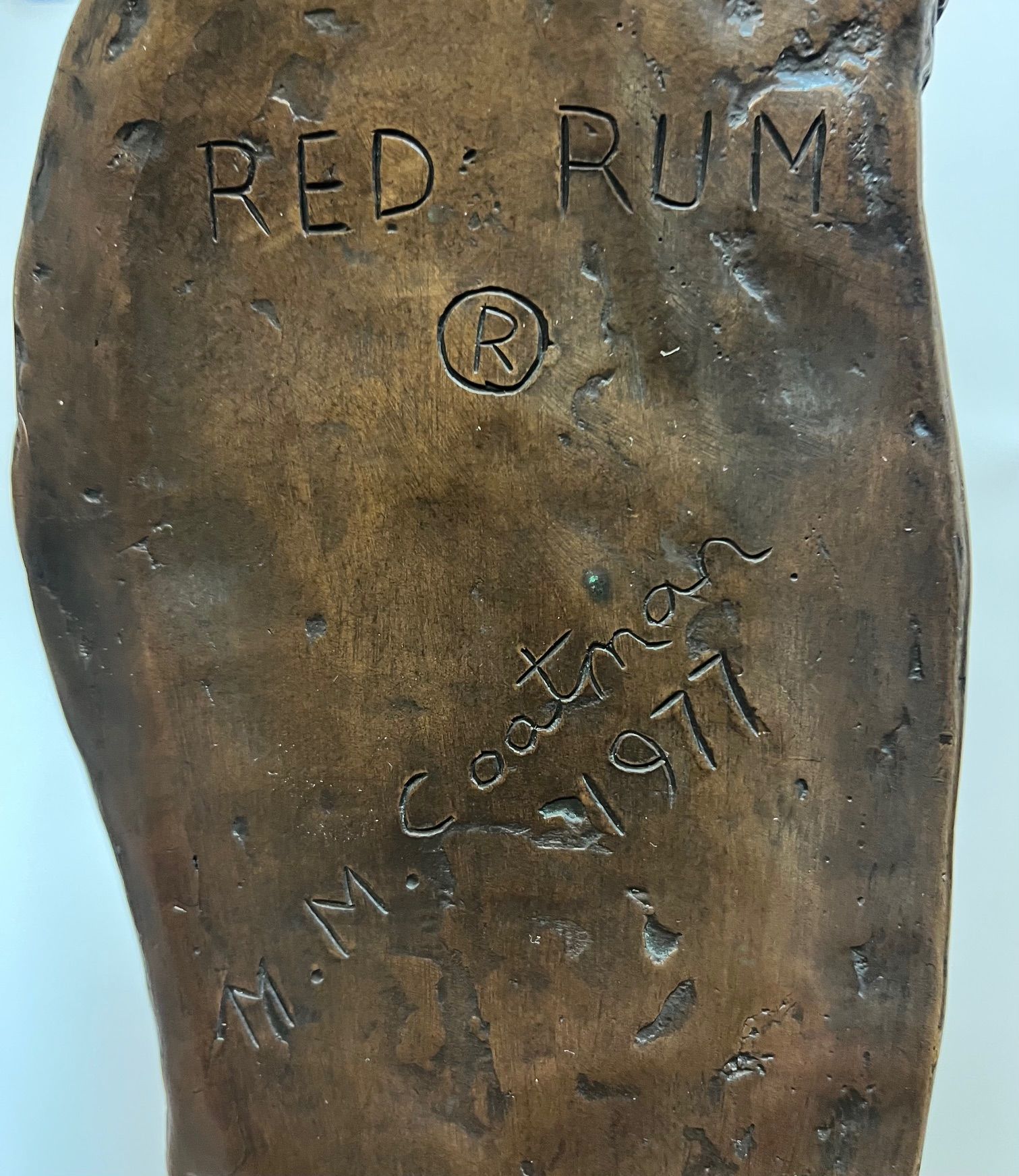 Bronze sculpture with 