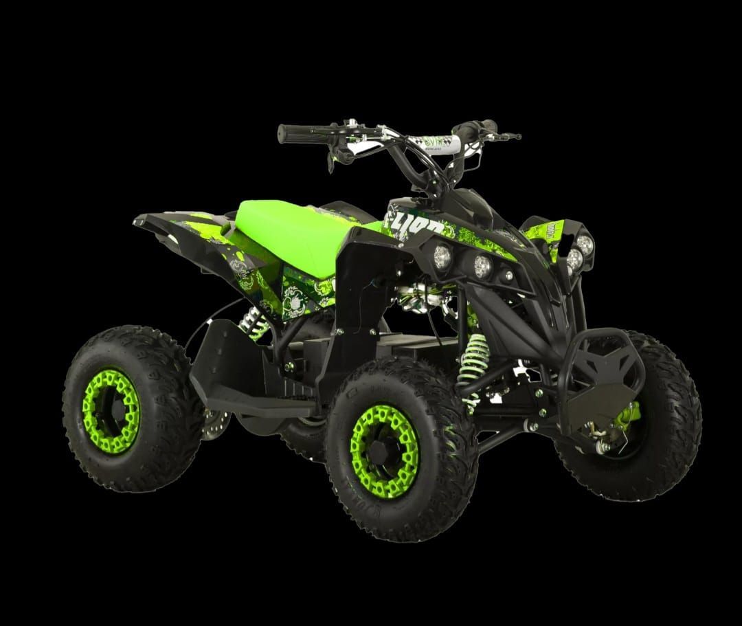 un quad bianco e giallo