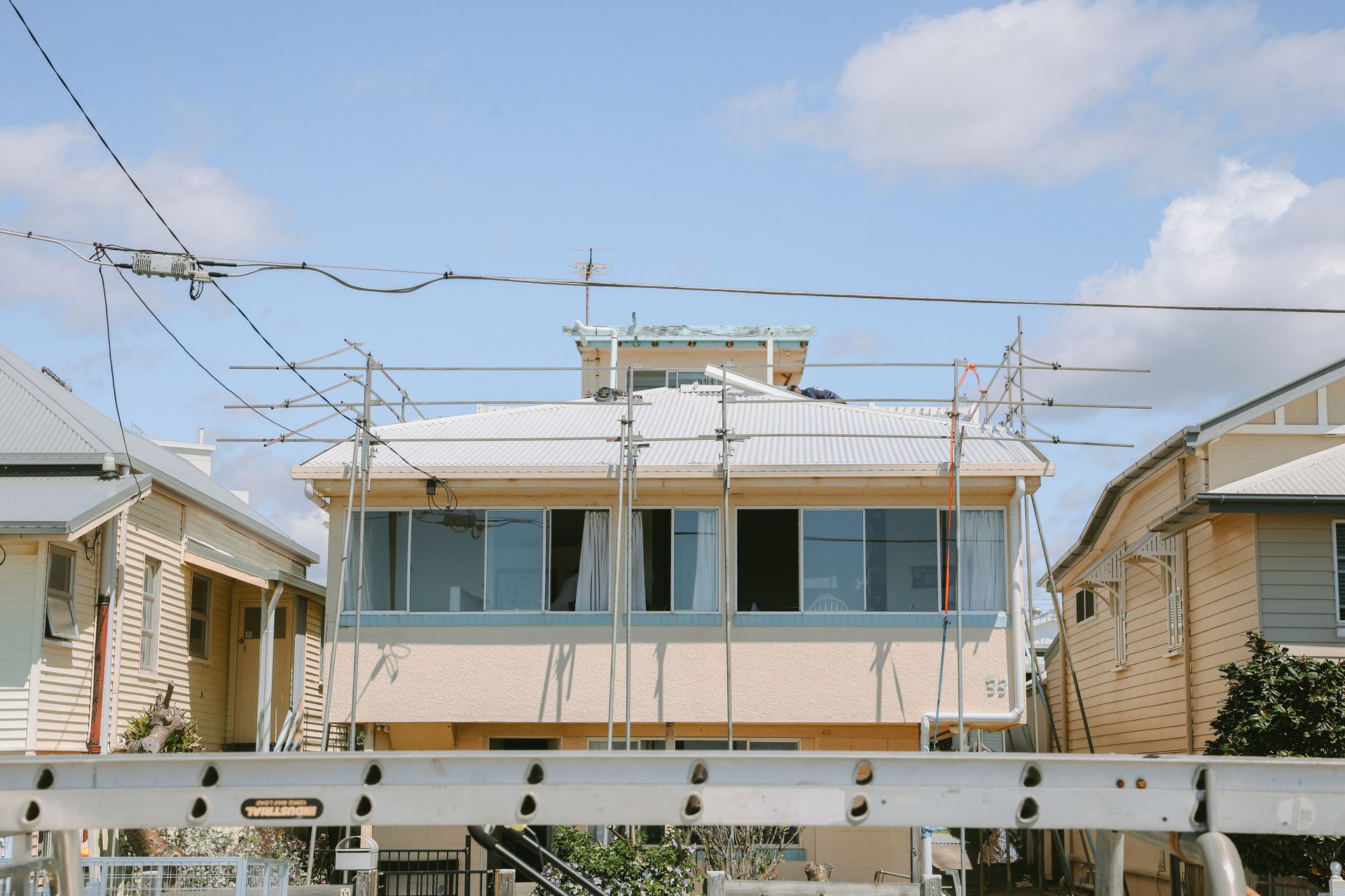 A House Having The Roof Replaced — Beards Roofing and Plumbing in Sunshine Coast, QLD