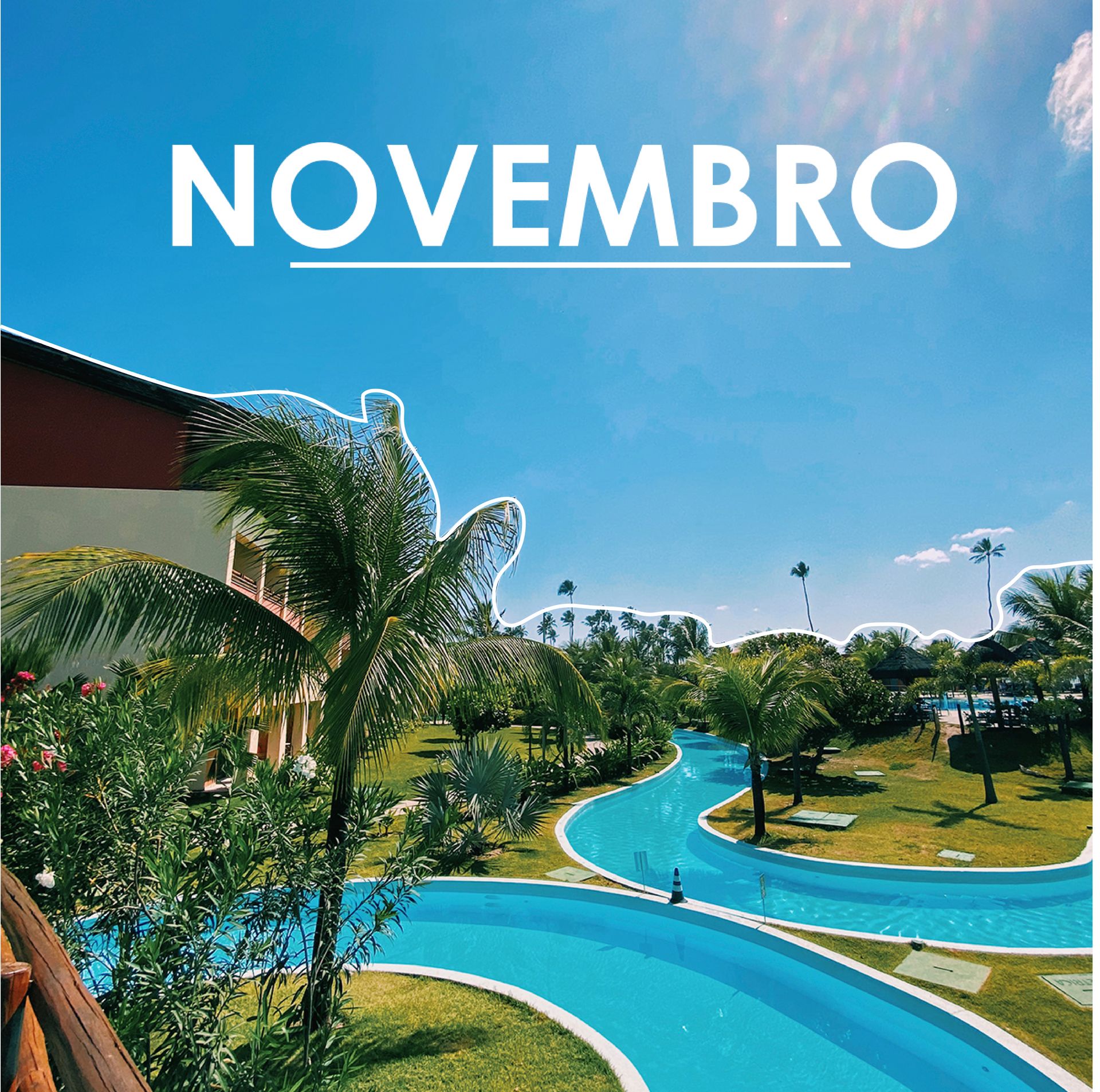 Uma imagem de uma piscina com as palavras novembro acima dela
