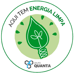 Green circular logo with a leaf-shaped lightbulb, text 