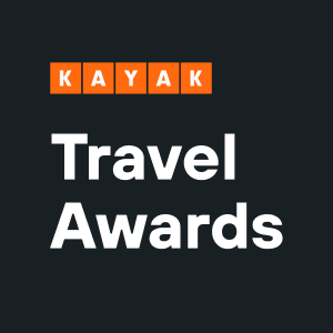 Logotipo do Kayak Travel Awards: texto laranja 