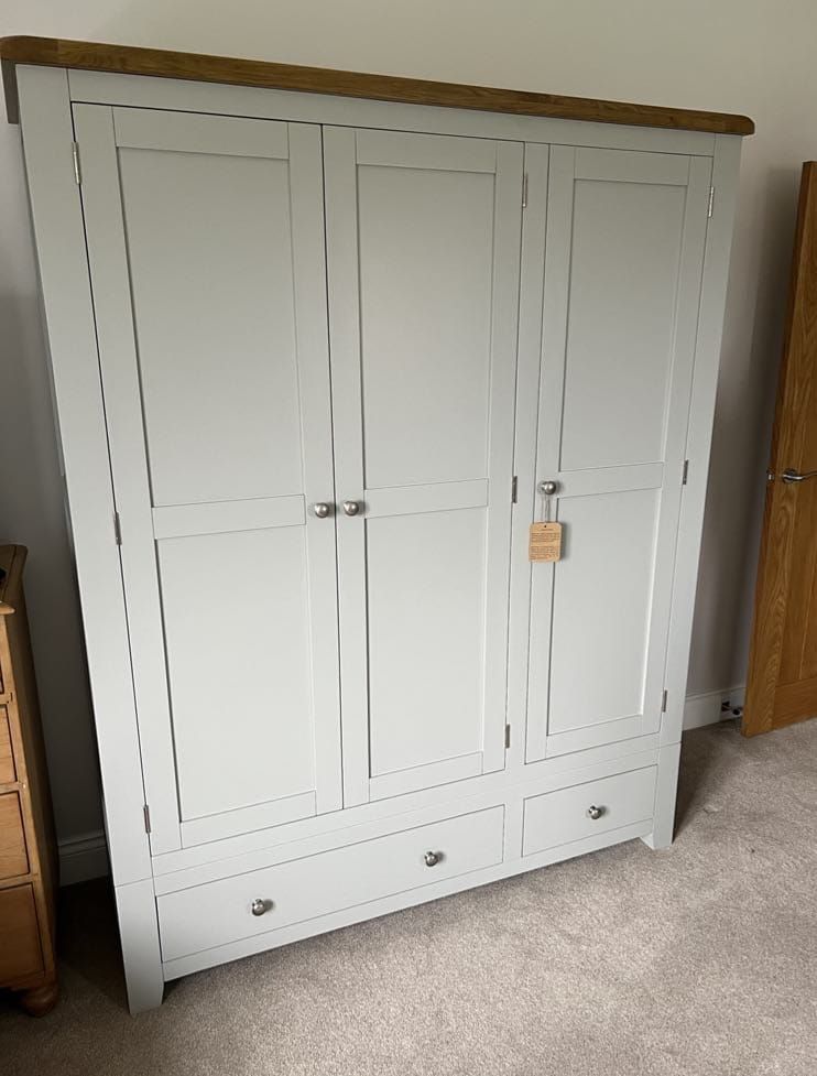 Grey Triple Wardrobe