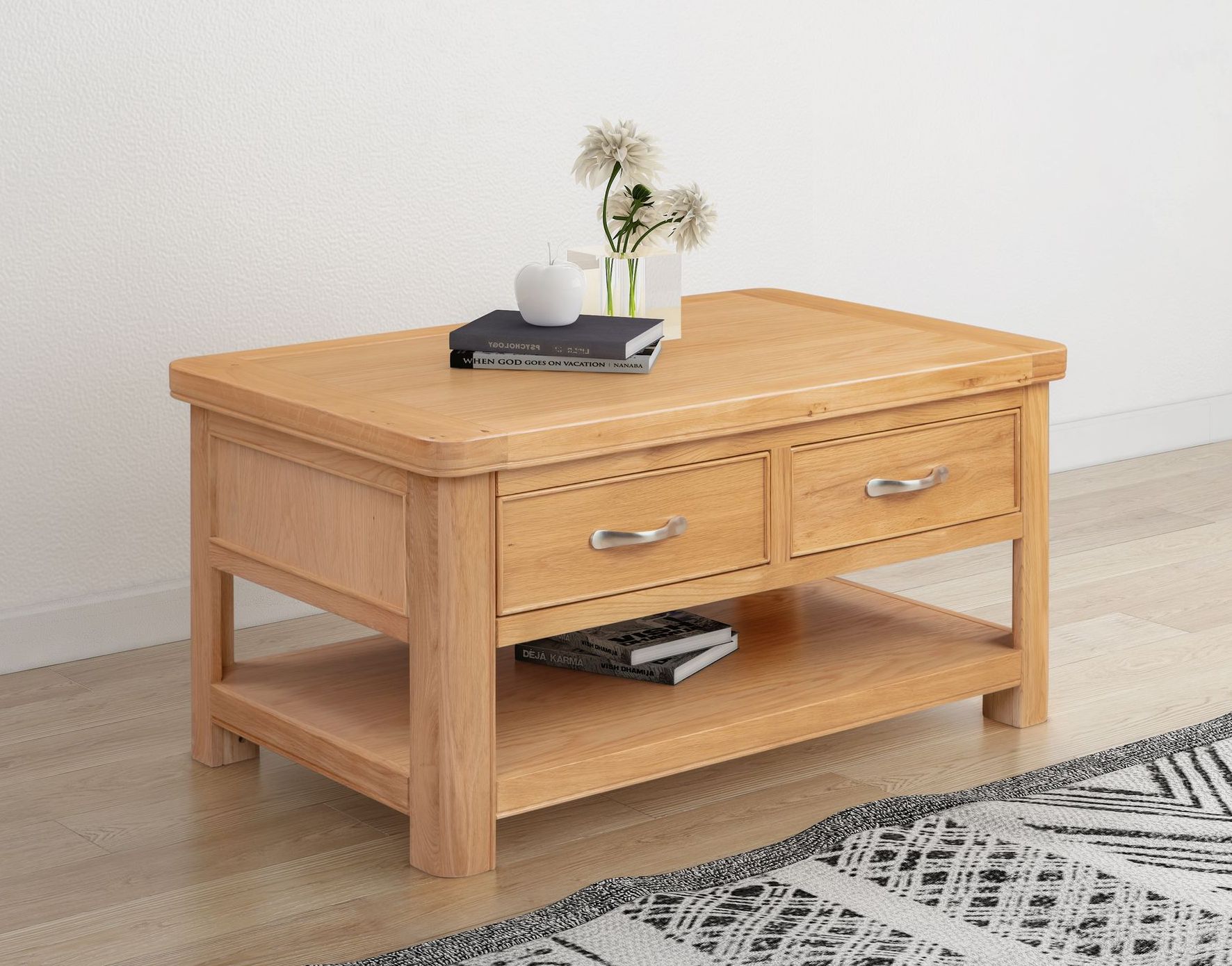 Chatsworth Oak Coffee Table with Drawers
