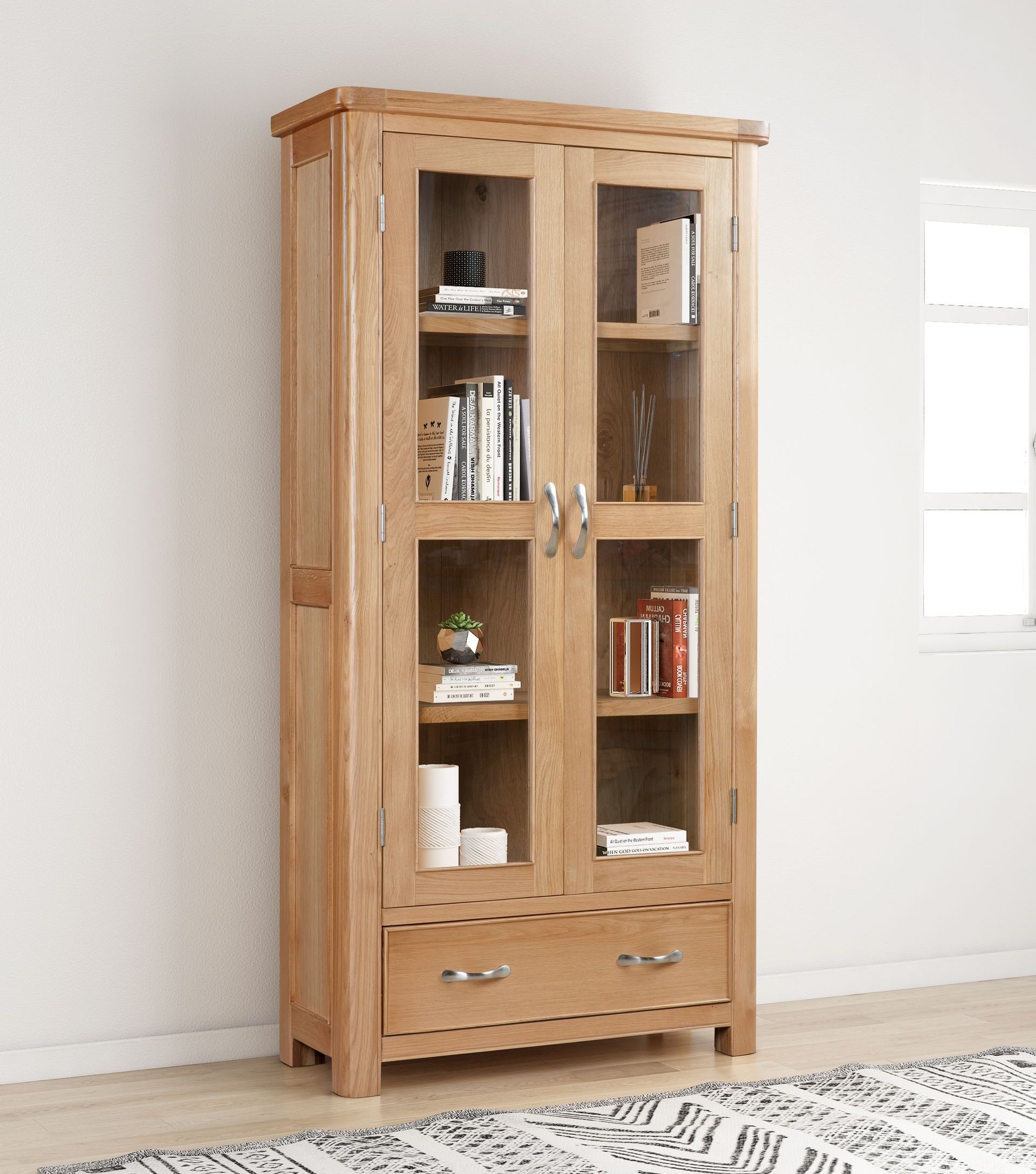 Chatsworth Oak Display Cabinet