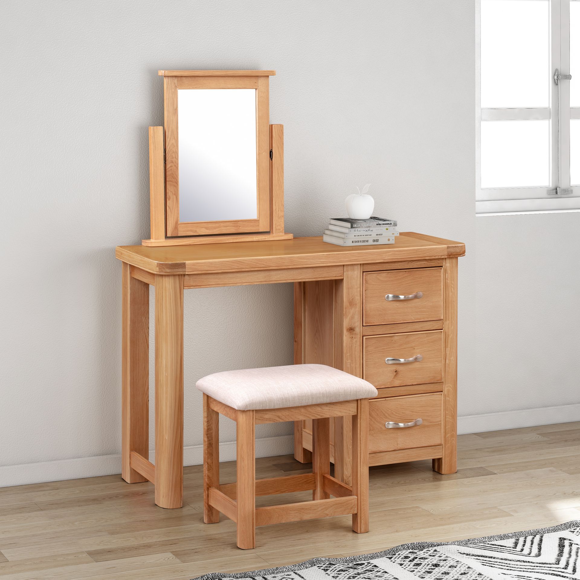 Chatsworth Oak Dressing Table Set