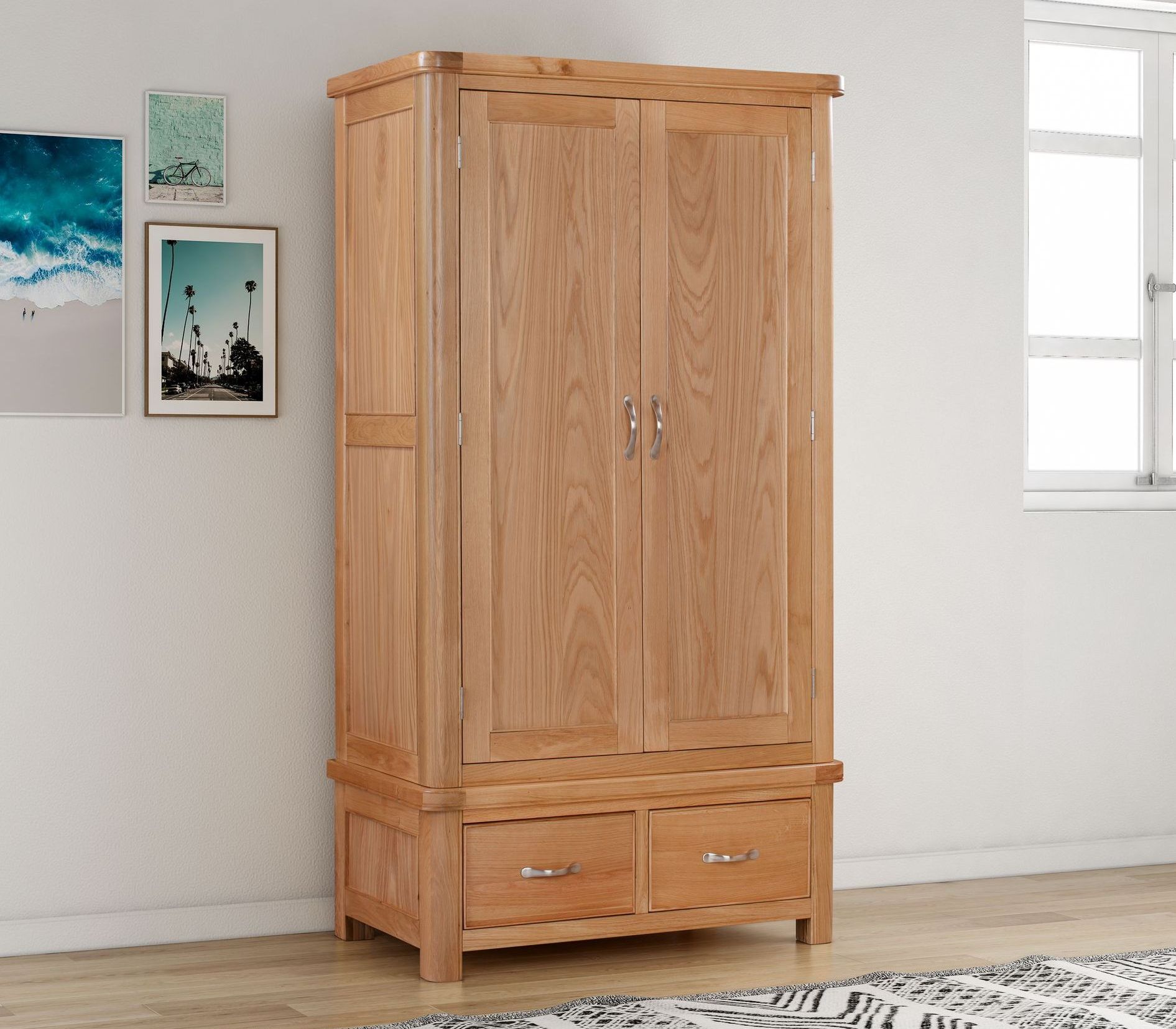 Chatsworth Oak Double Wardrobe