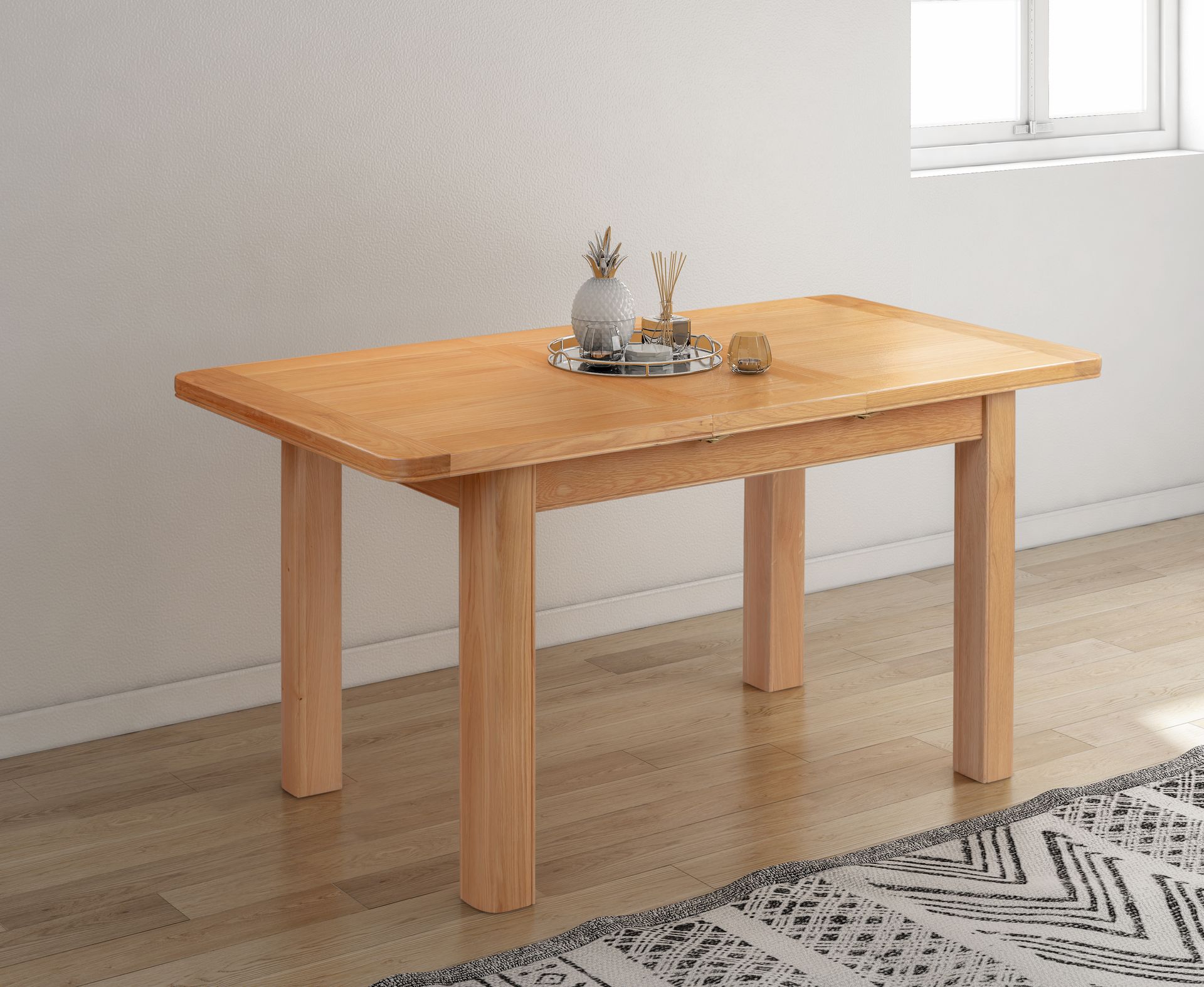 Chatsworth Oak 1.2m Extending Dining Table