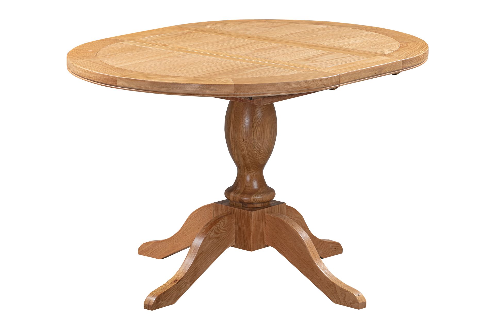 Chatsworth Oak 1.0m Round Extending Dining Table