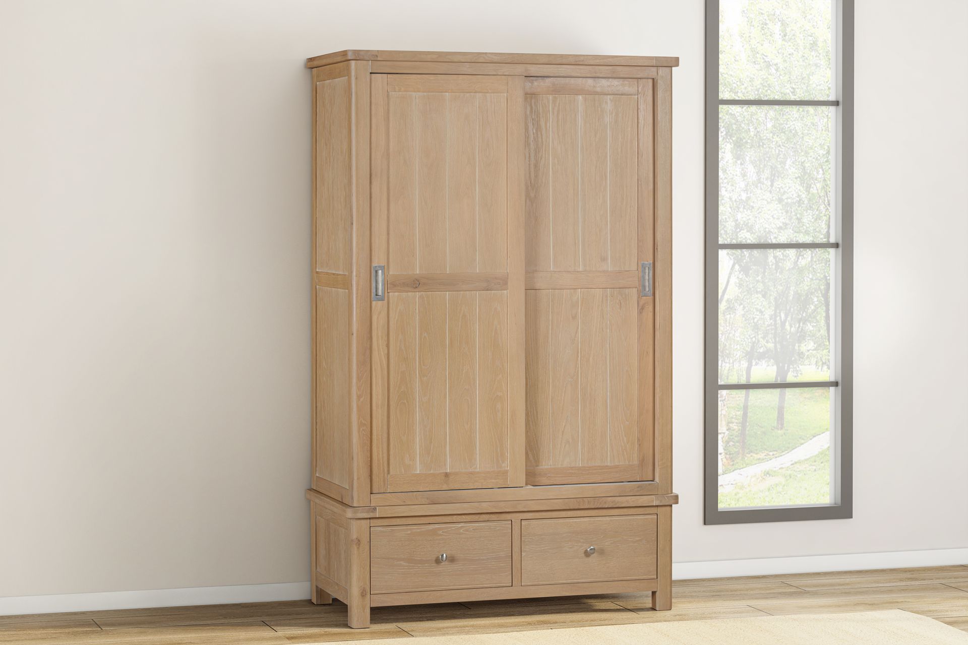 Foxington Oak Sliding Door Wardrobe