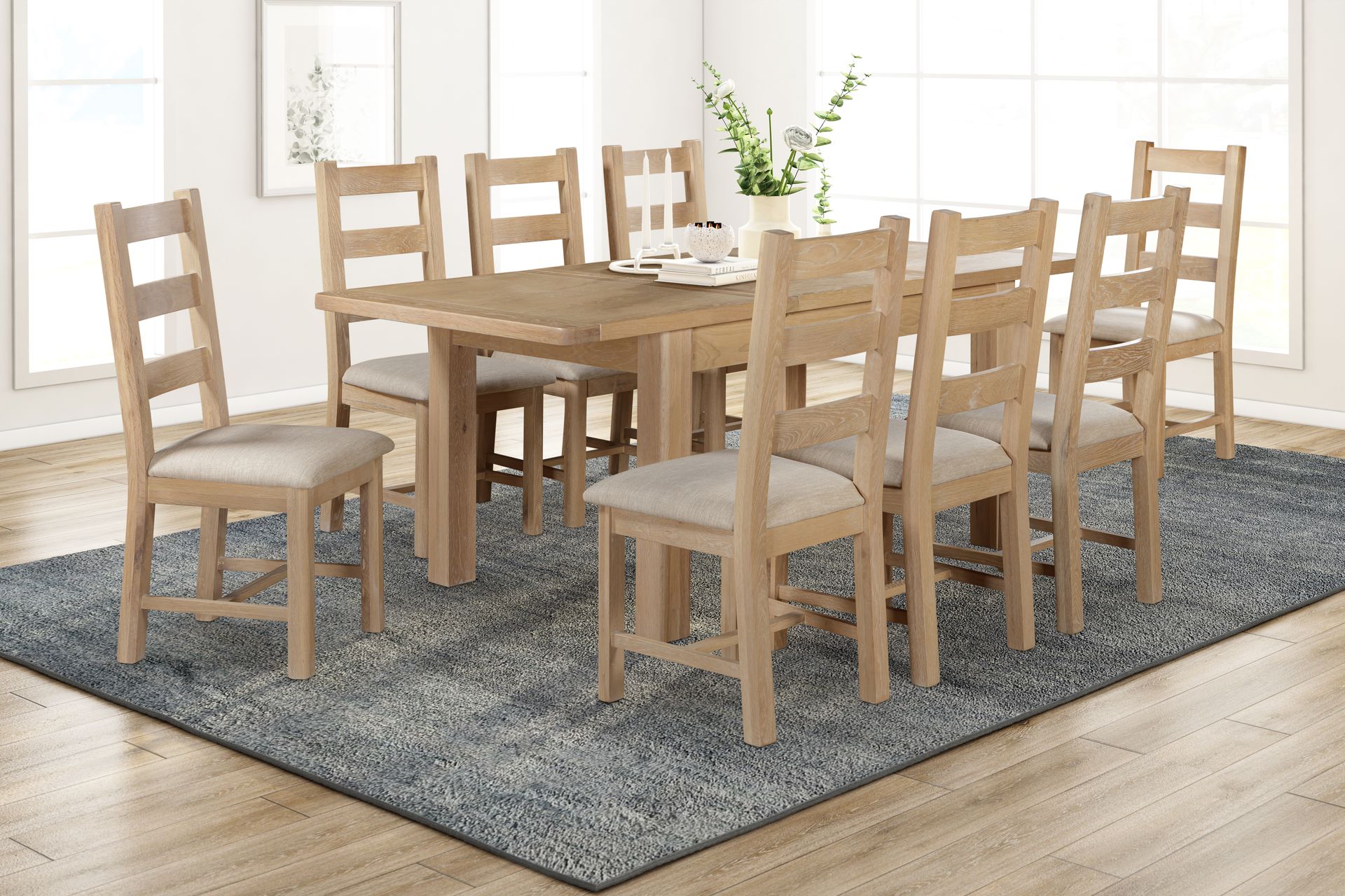 Foxington Oak 1.4m Extending Dining Table