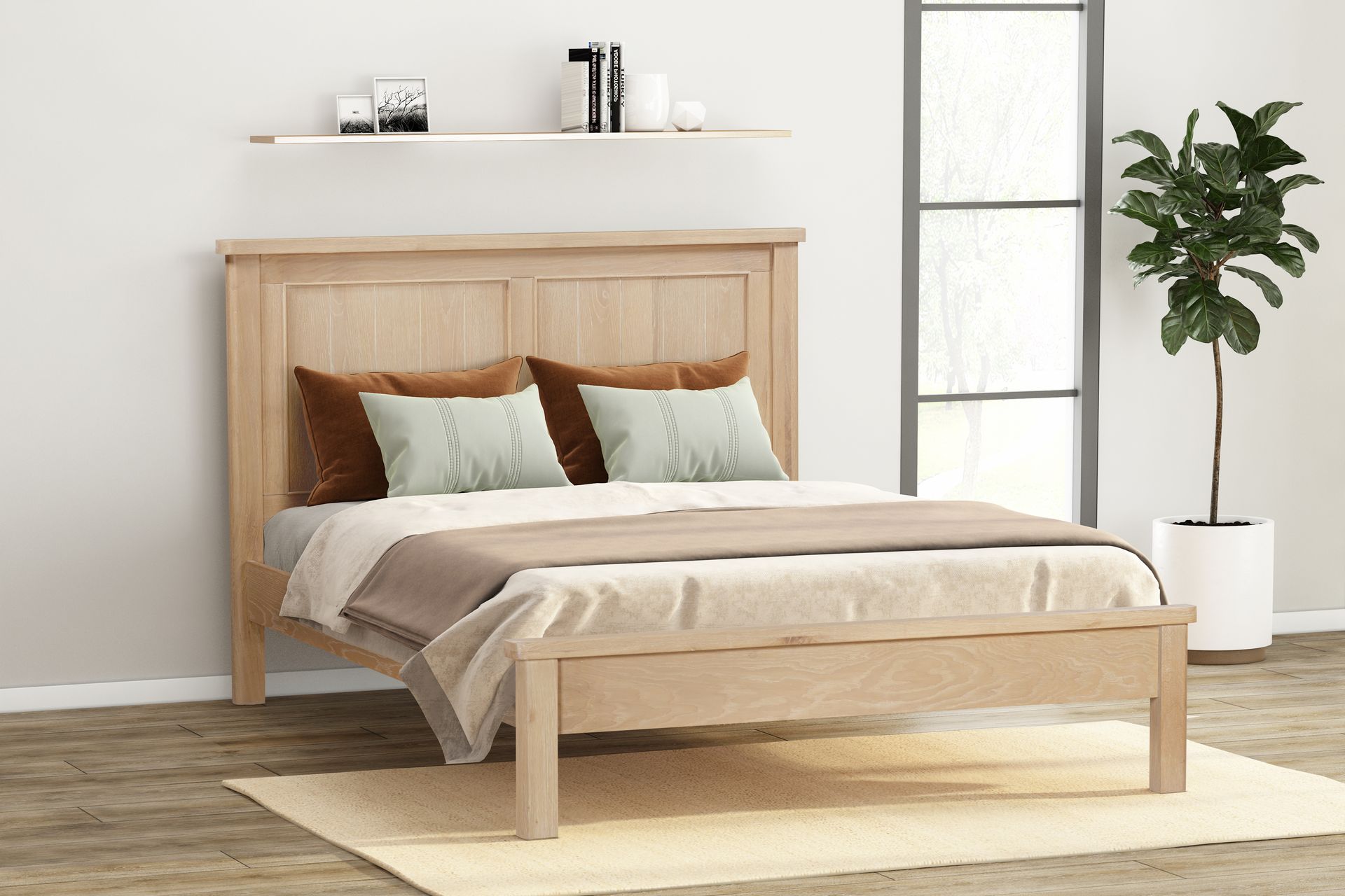 Foxington Oak King Size Bed