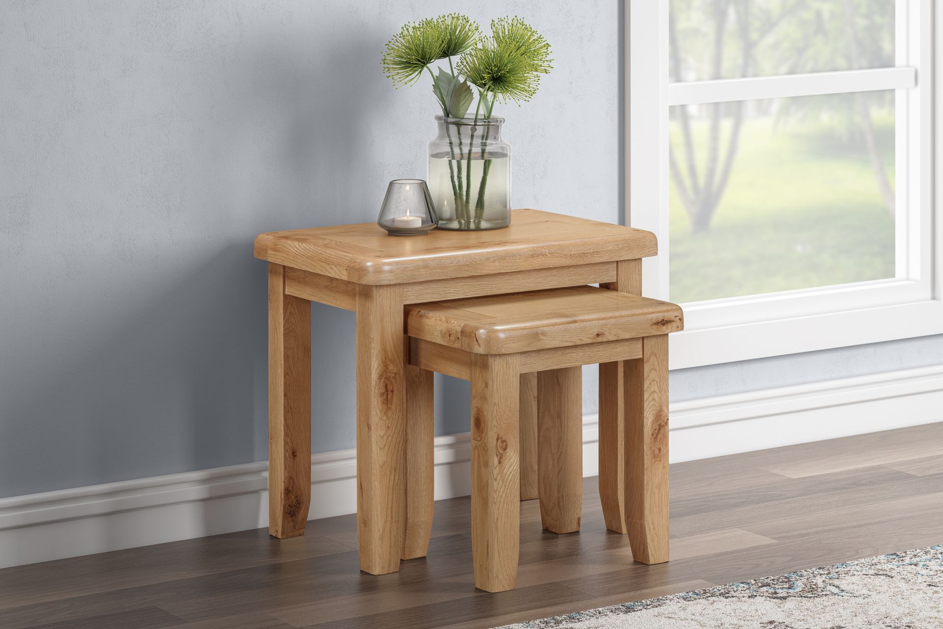 Kingsbury Oak Nest of Tables