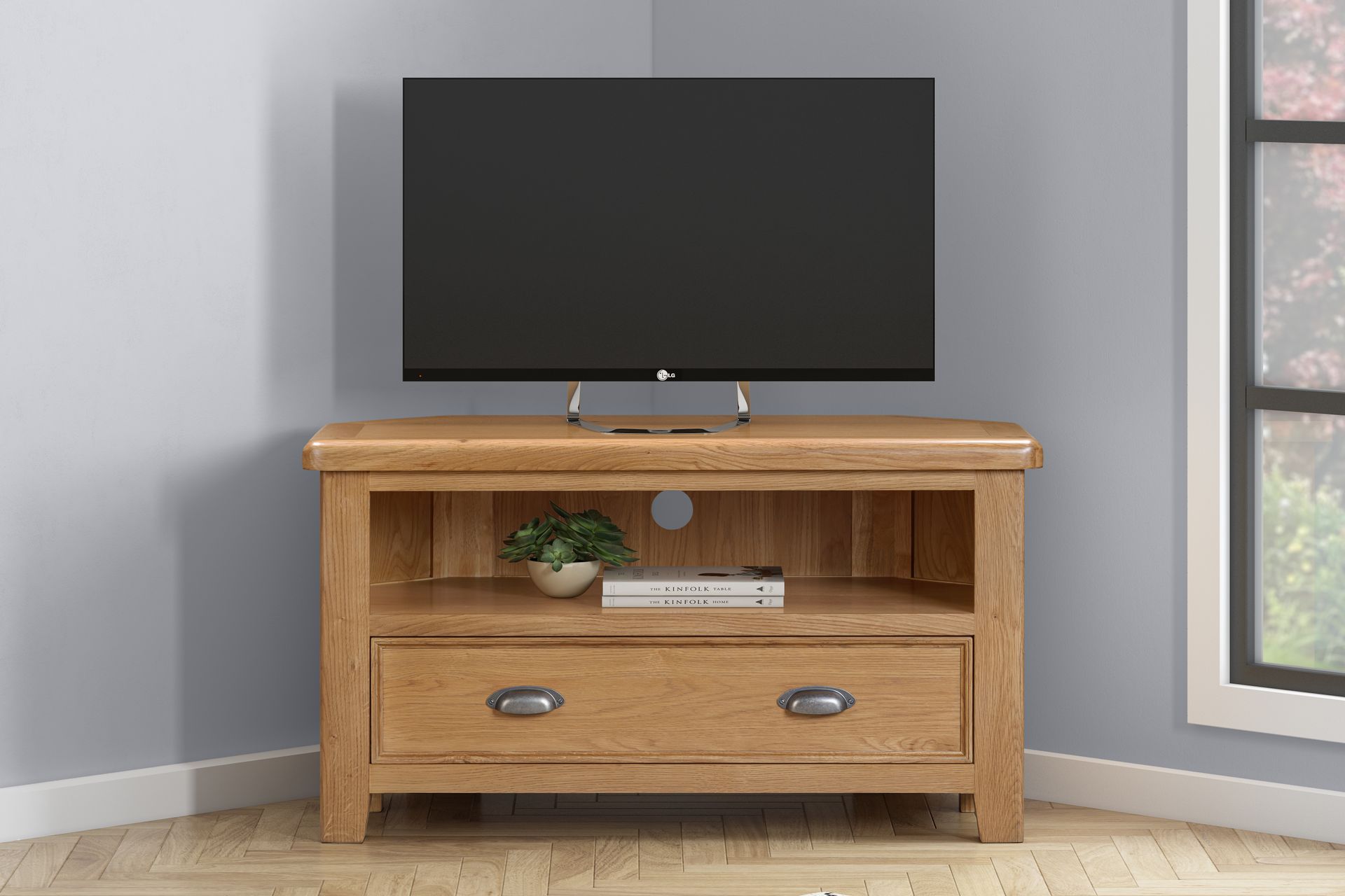Kingsbury Oak Corner TV Unit