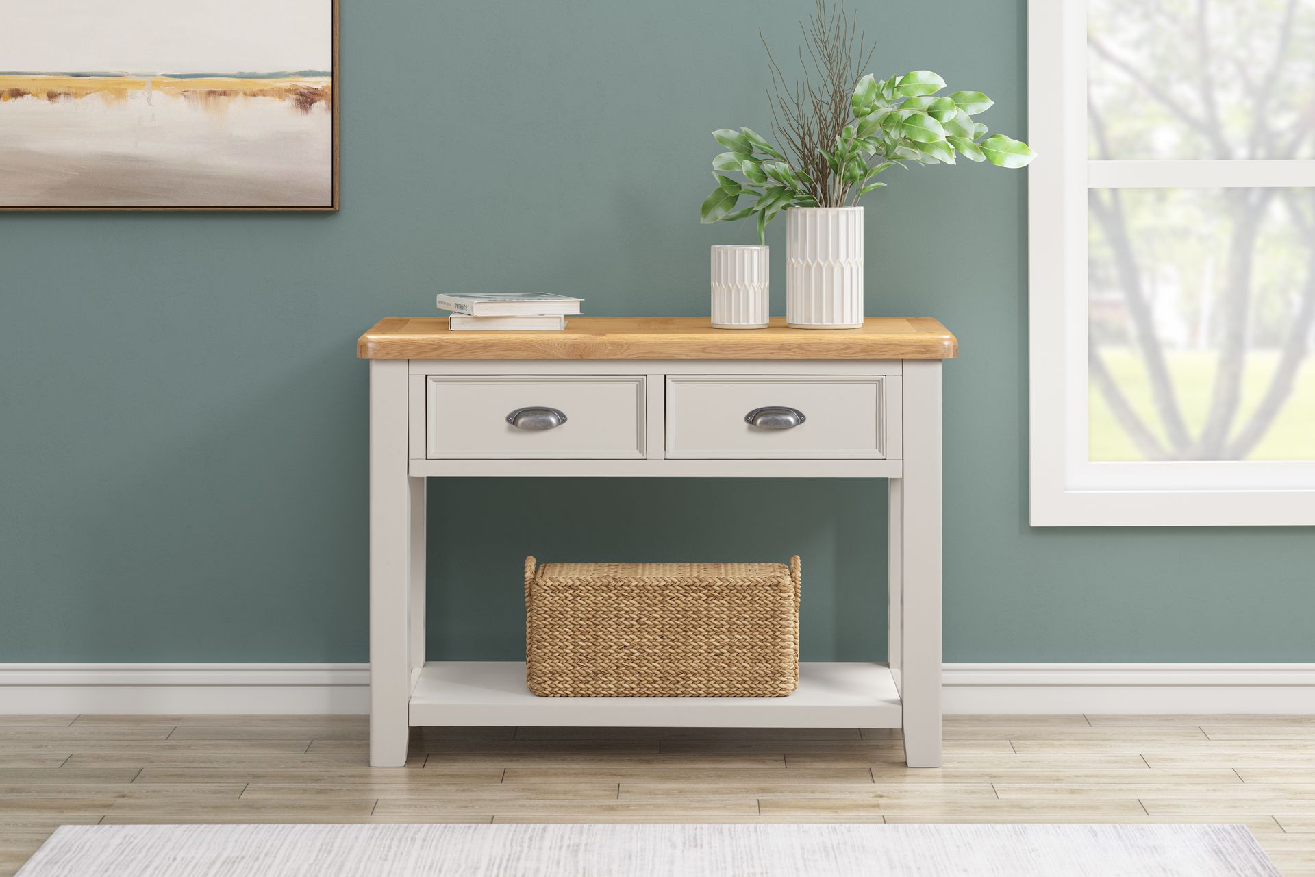 Kingsbury Painted 2 Drawer Console Table