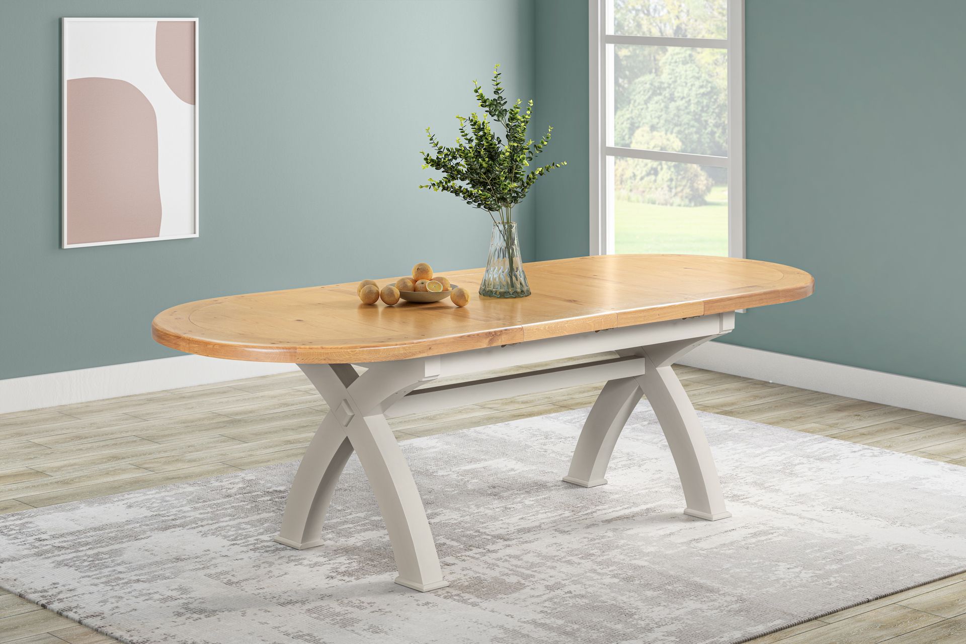 Kingsbury Painted 1.4m Extending Dining Table