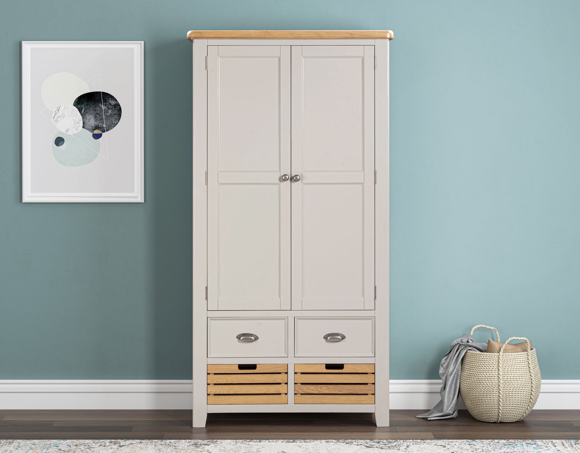 Kingsbury Painted Double Larder Cupboard